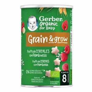 Snack para Bebé Cereais com Framboesa +8M Gerber