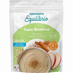Papas de Aveia, Maçã e Canela Super Breakfast