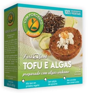 Hambúrguer Veganíssimo de Tofu com Algas, Cem Porcento