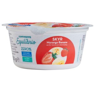 Iogurte Skyr Morango e Banana Continente Equilíbrio