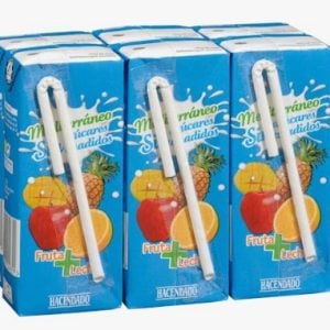 Bebida refrescante fruta + leite sem açúcares adicionados