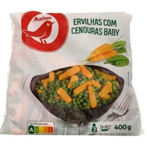 ervilhas e cenoura auchan baby 400g