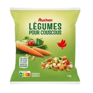 mistura auchan legumes para cuscus ultracongelado 1kg
