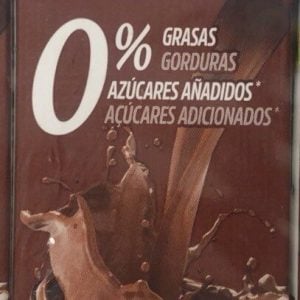 Leite chocolate sem adição de açúcares
