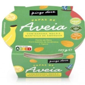 Papas de Aveia com Manteiga de Amêndoa