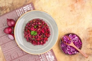 Salada Morna de Beterraba e Grão
