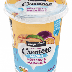Iogurte Magro Cremoso Pêssego e Maracujá, Pingo Doce