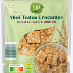 Mini Tostas Crocantes Biológicas, trigo espelta e quinoa