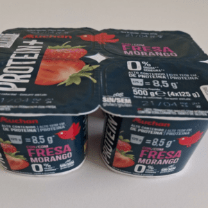 Iogurte magro proteína morango, auchan