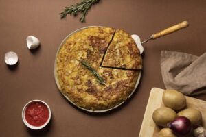Quiche com base de batata