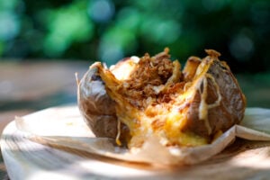 Batata doce recheada
