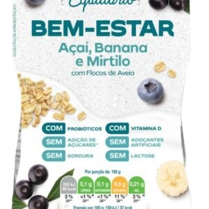Iogurte Líquido Bem-Estar Açaí, Banana e Mirtilo sem Lactose Continente Equilíbrio